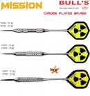 BULL'S Steel Dart Mission Chrome Plated Brass