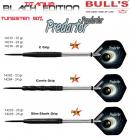 BULL'S Steel Dart Predator Black Edition